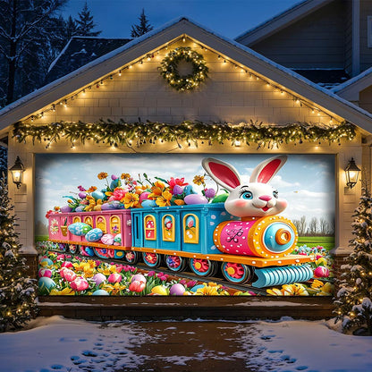 Lorva Garage Door Banner Decoration Easter Joy Express