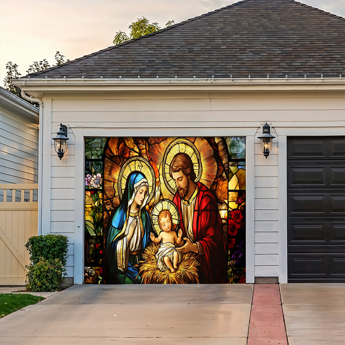 Lorva Garage Door Banner Decoration Holy Lovely