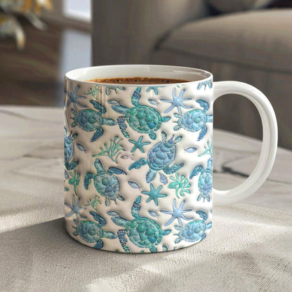 Lorva Mug Sea Turtle Blue Flow