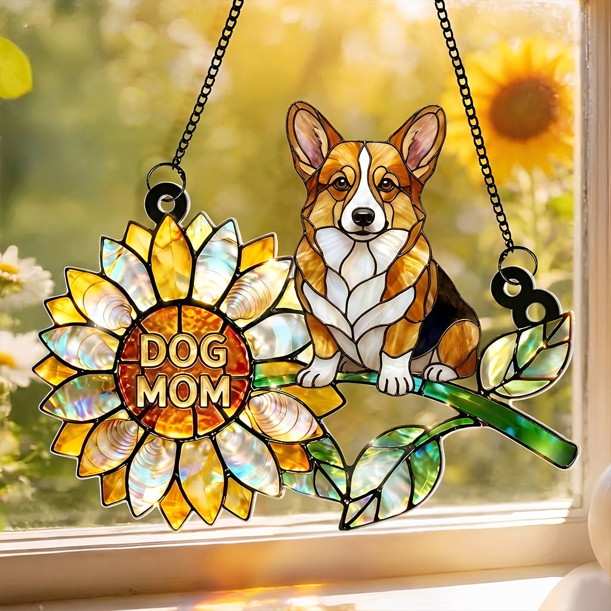 Lorva Corgi Suncatcher Sunshine Dog Mom