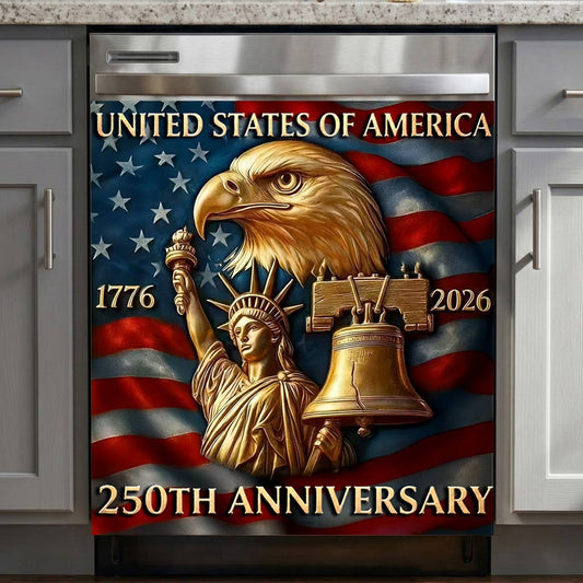 Lorva Magnetic Dishwasher Cover America 250th Anniversary