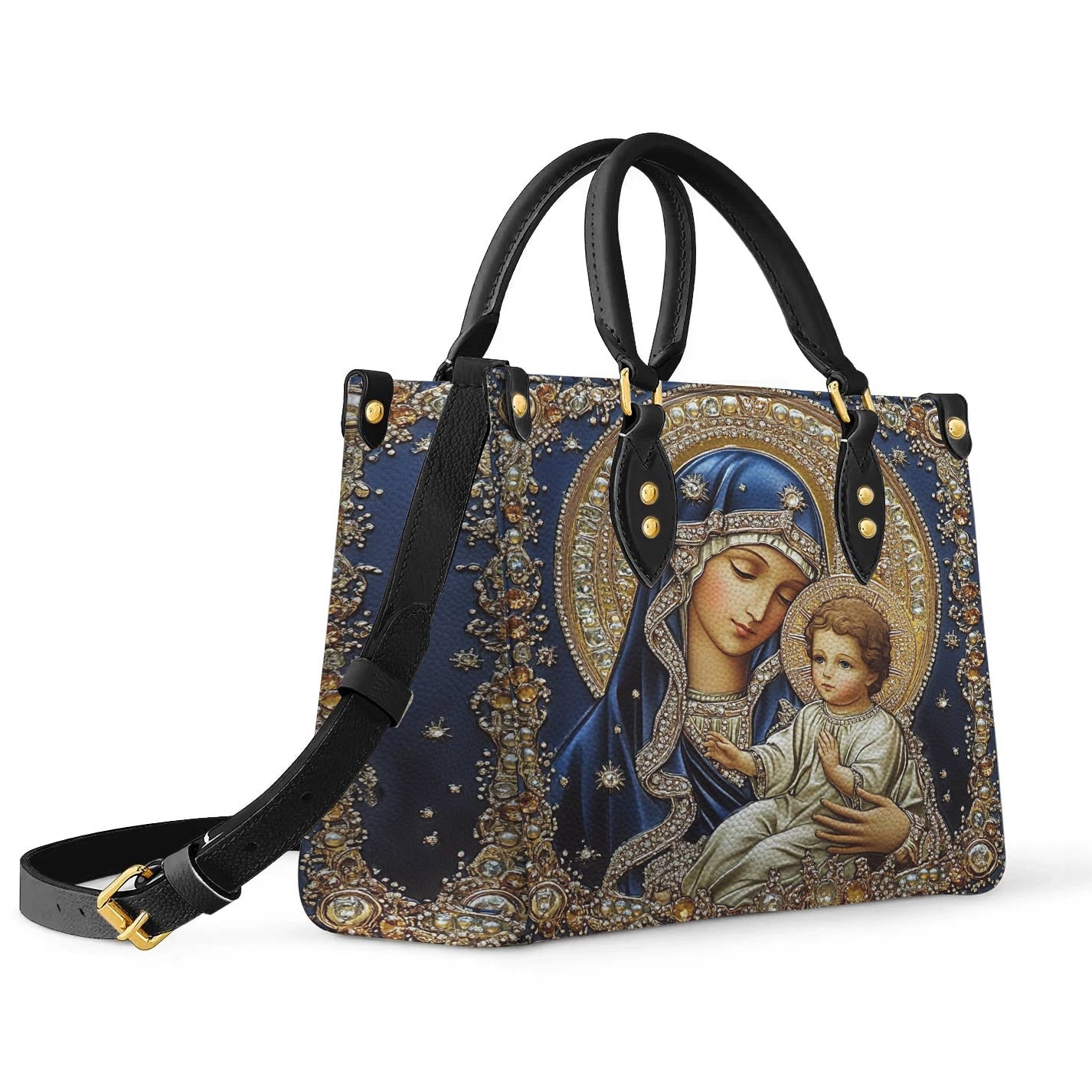 Lorva Virgin Mary Leather Bag Charming Love