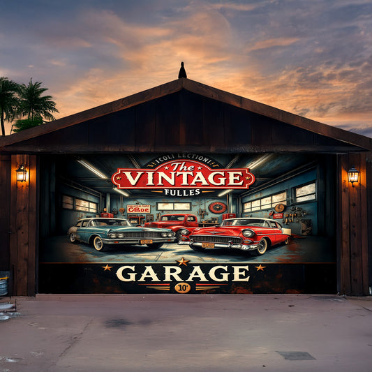 Lorva Garage Door Banner Decoration The Classic Legends Garage
