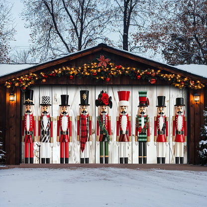 Lorva Christmas Garage Door Banner Decoration Majestic Nutcracker