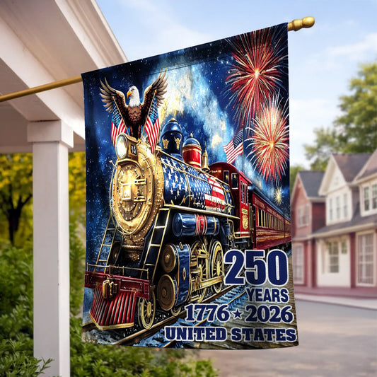 Lorva Garden America Flag Eagle Of The Rails