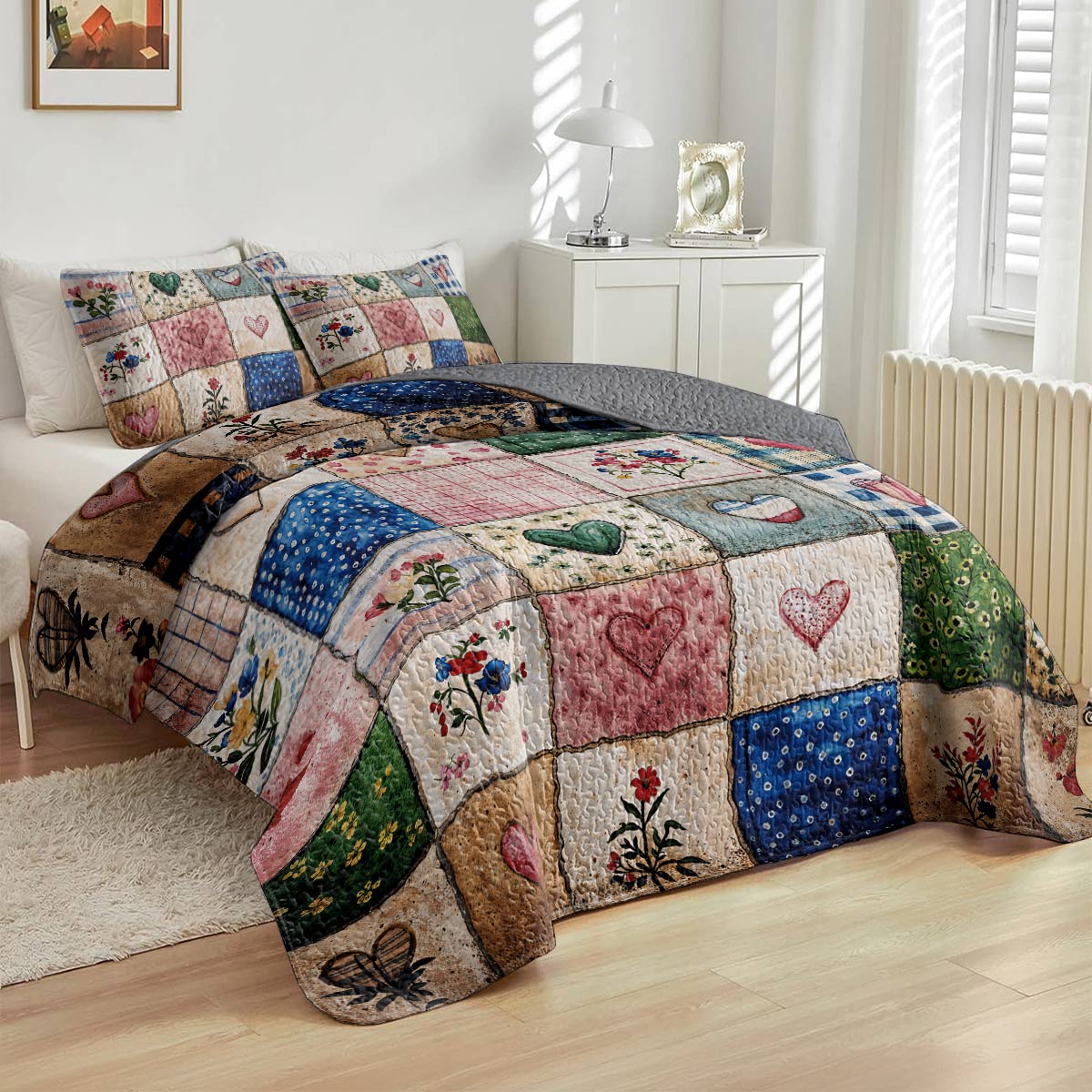Lorva All Season Quilt 3-Piece Set Nature’s Symphony