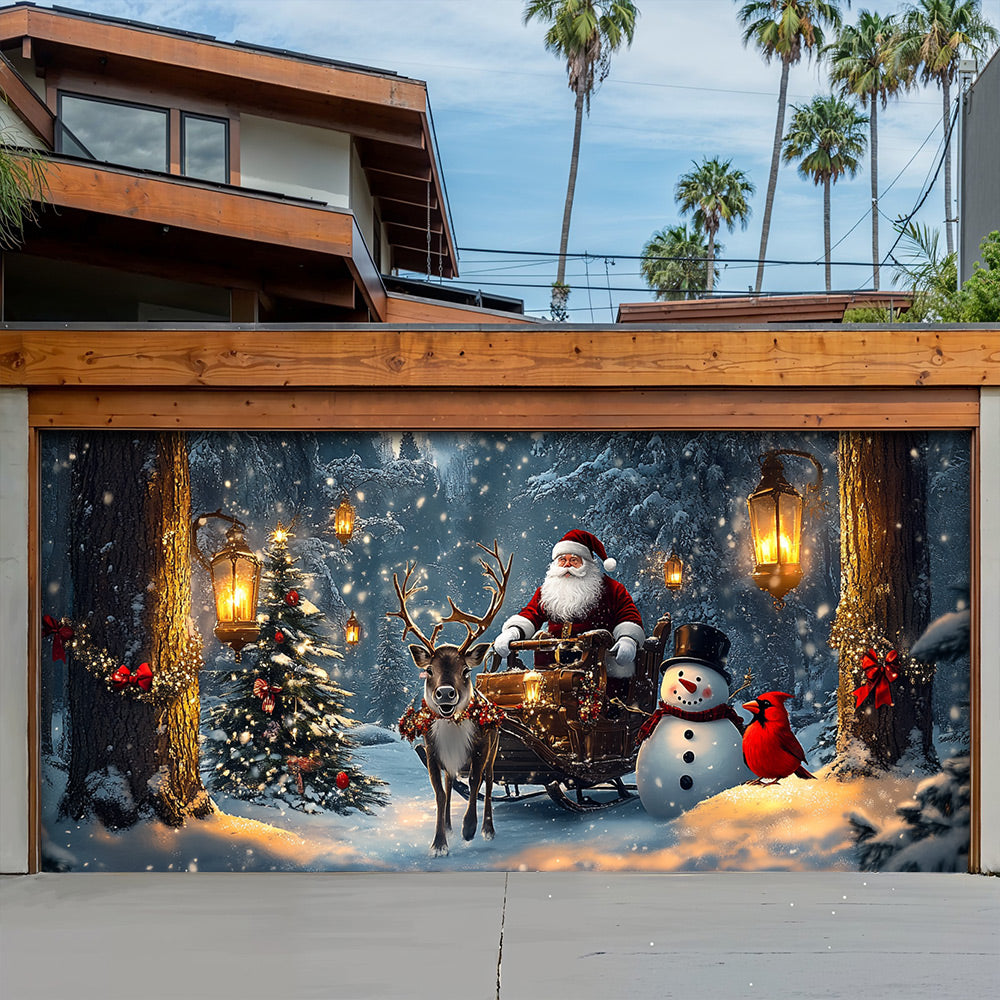 Lorva Christmas Garage Door Banner Decoration A Storybook Christmas Night