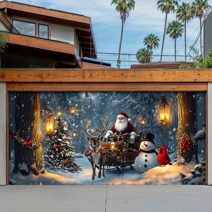 Lorva Christmas Garage Door Banner Decoration A Storybook Christmas Night