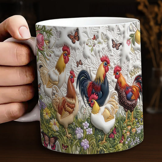Lorva Chicken Mug Happy Place