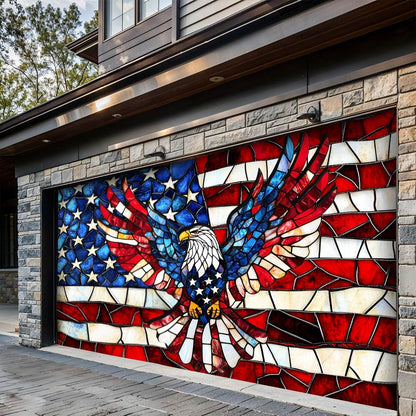 Lorva Garage Door Banner Decoration Proud Of My Country