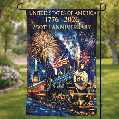 Lorva Garden America Flag The Freedom Express