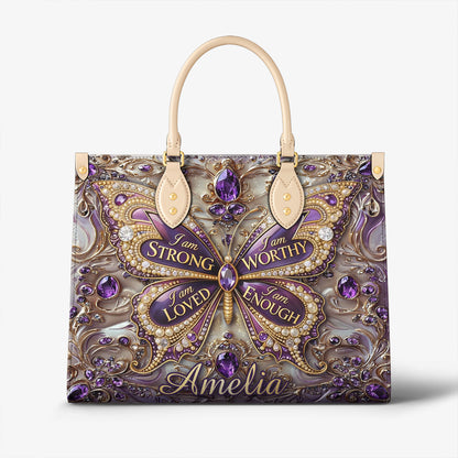 Lorva Personalized Butterfly I Am Strong