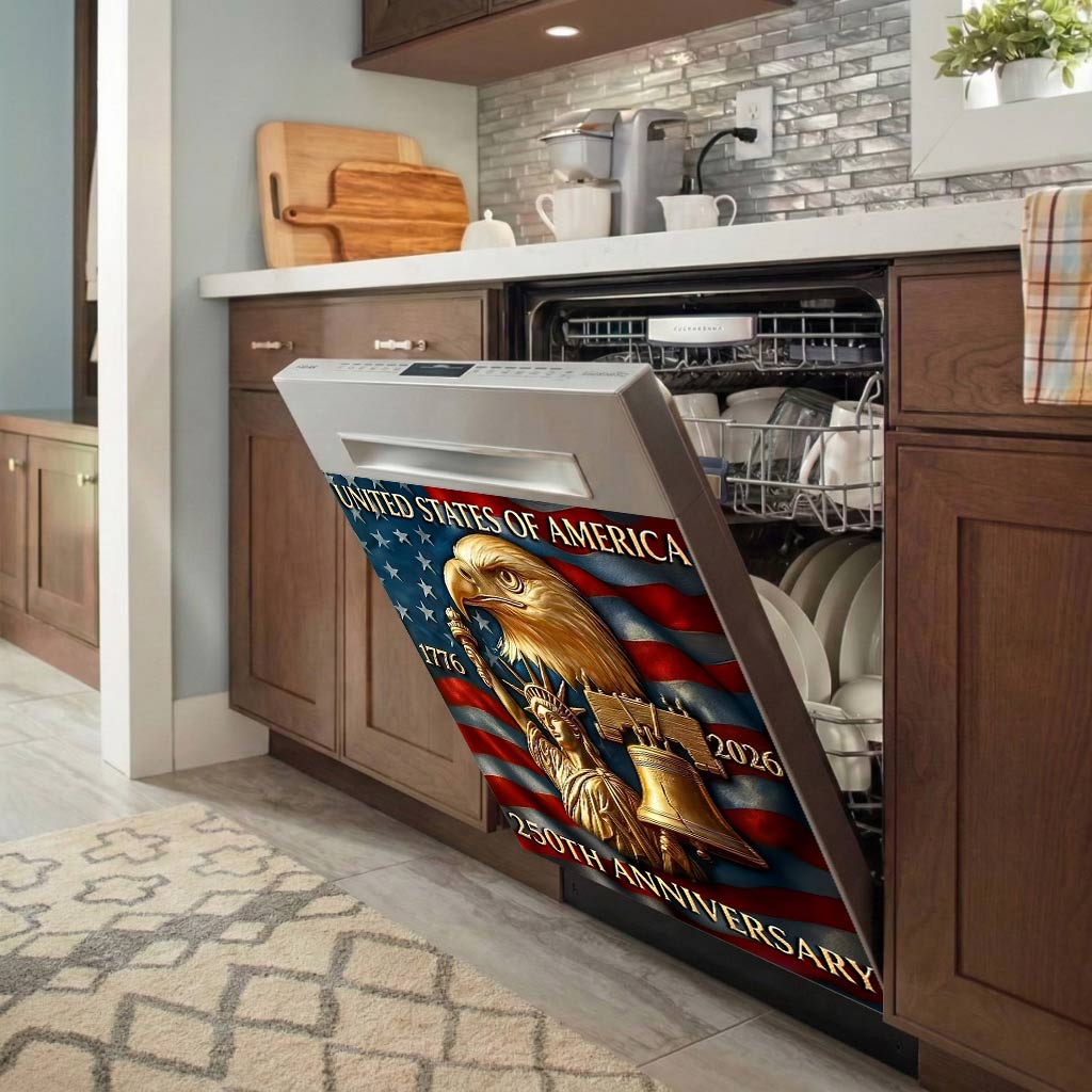 Lorva Magnetic Dishwasher Cover America 250th Anniversary