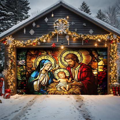 Lorva Garage Door Banner Decoration Holy Lovely