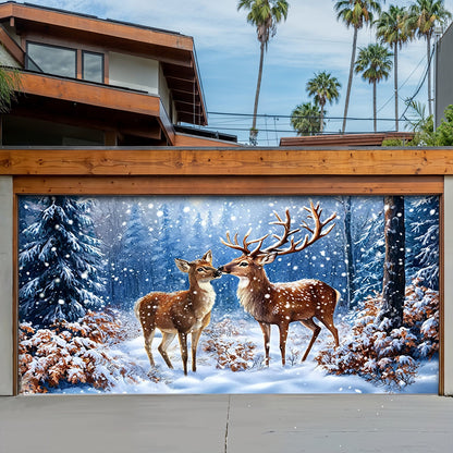 Lorva Deer Garage Door Banner Decoration The Silent Glade