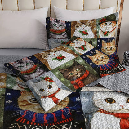 Lorva All Season Quilt 3-Piece Set Color Me Kitty
