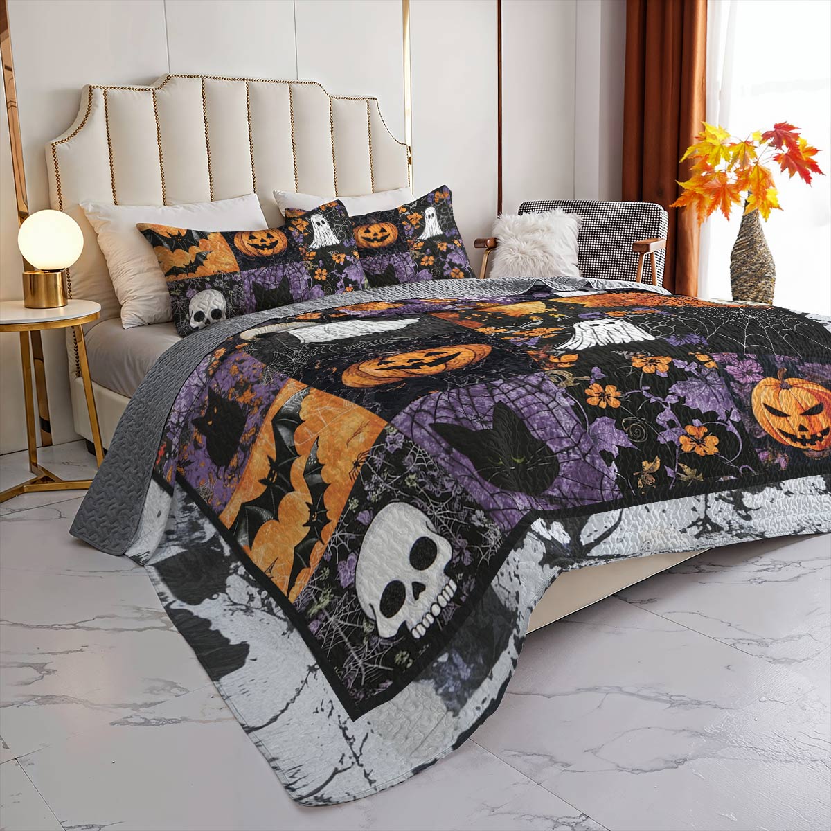 Halloween Lorva All Season Quilt 3-Piece Set Mysterious