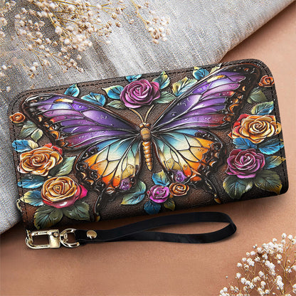 Lorva Butterfly Leather Wallet Gorgeous