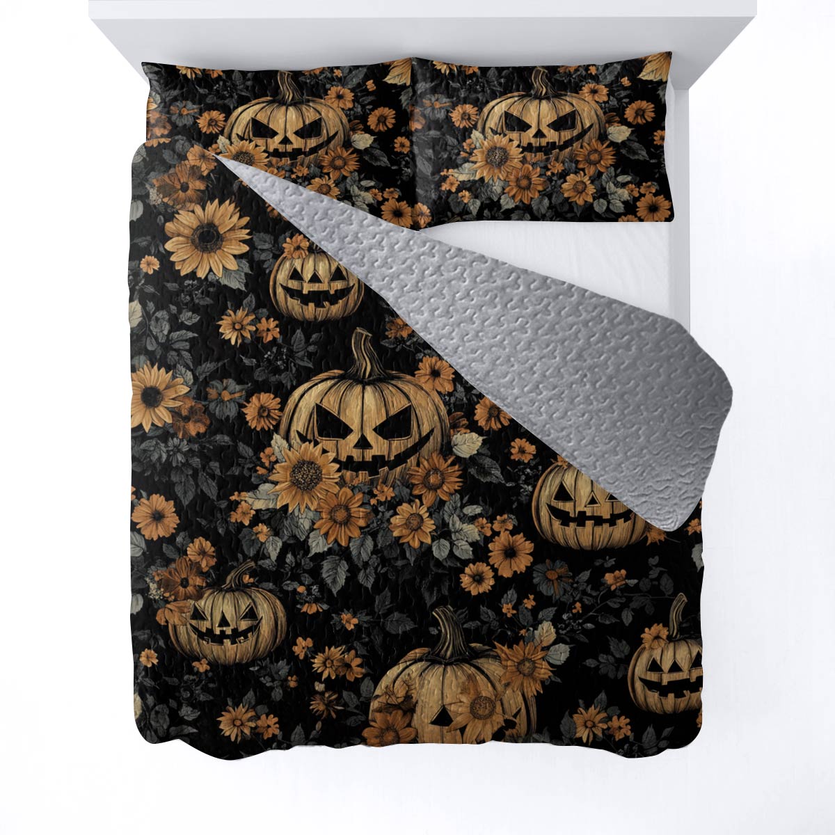 Halloween Lorva All Season Quilt 3-Piece Set Autumn Glow Pumpkins