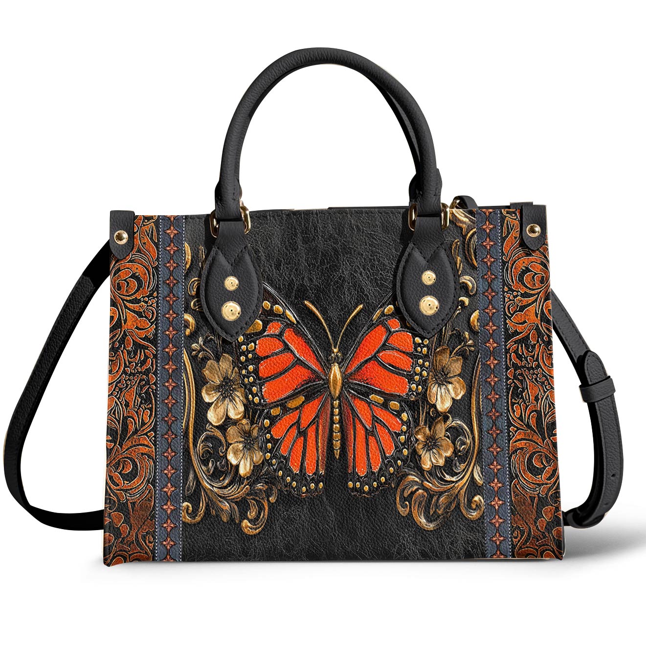 Lorva Butterfly Leather Bag Victorian Blaze