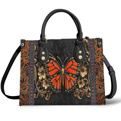 Lorva Butterfly Leather Bag Victorian Blaze