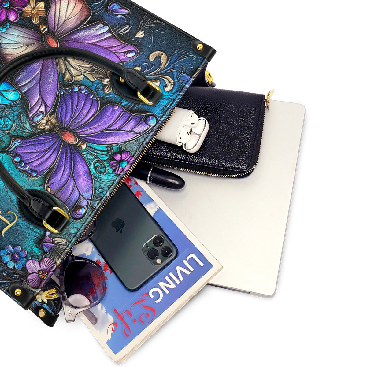 Lorva Butterfly Leather Bag Love