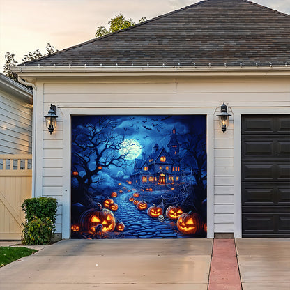 Lorva Halloween Garage Door Banner Decoration Happy Halloween