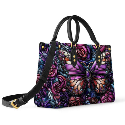 Lorva Butterfly Leather Bag Rose & Butterfly Elegance