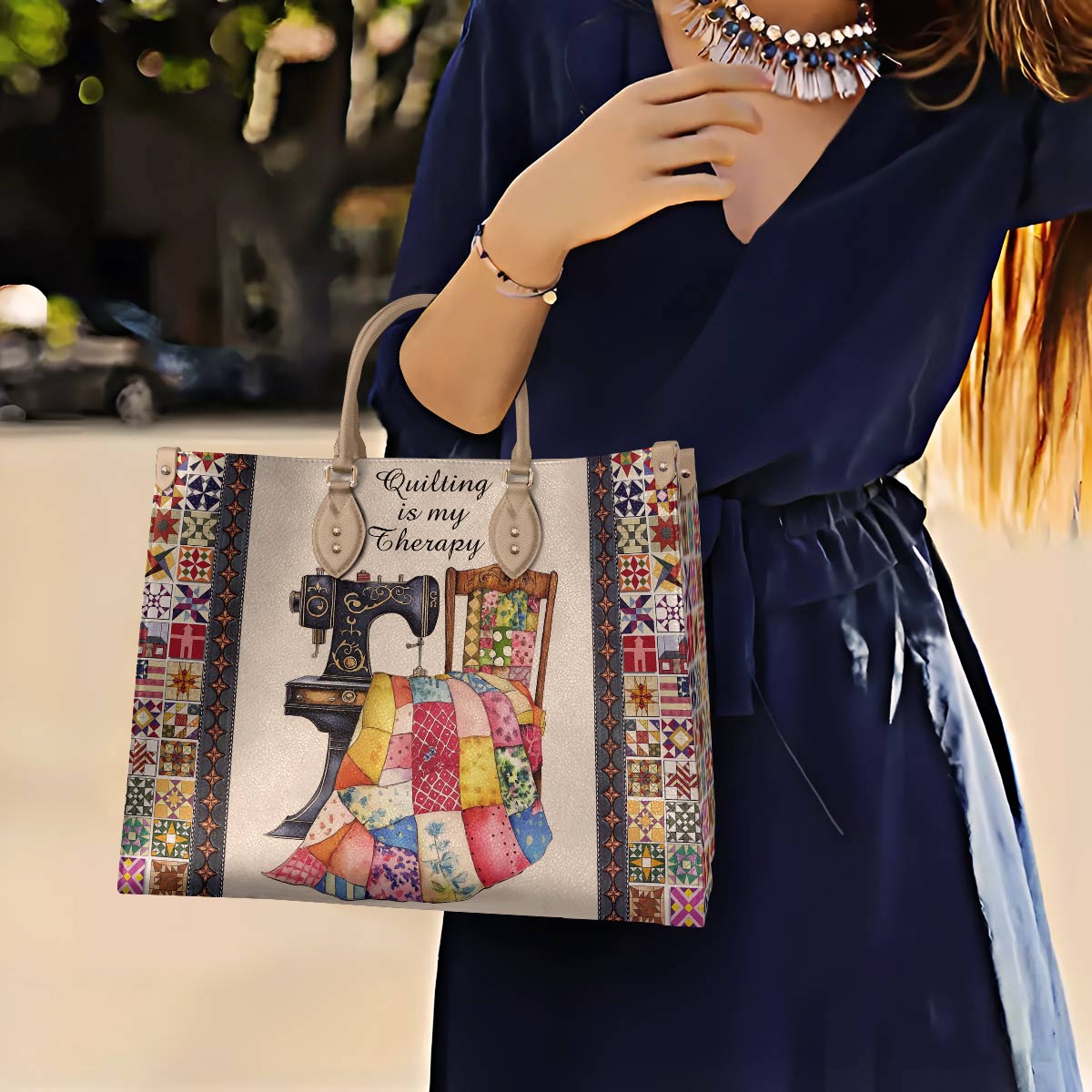 Lorva Leather Bag Quilting Is My Therapy