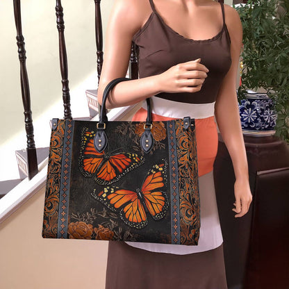 Lorva Butterfly Leather Bag Vintage Ember Wings