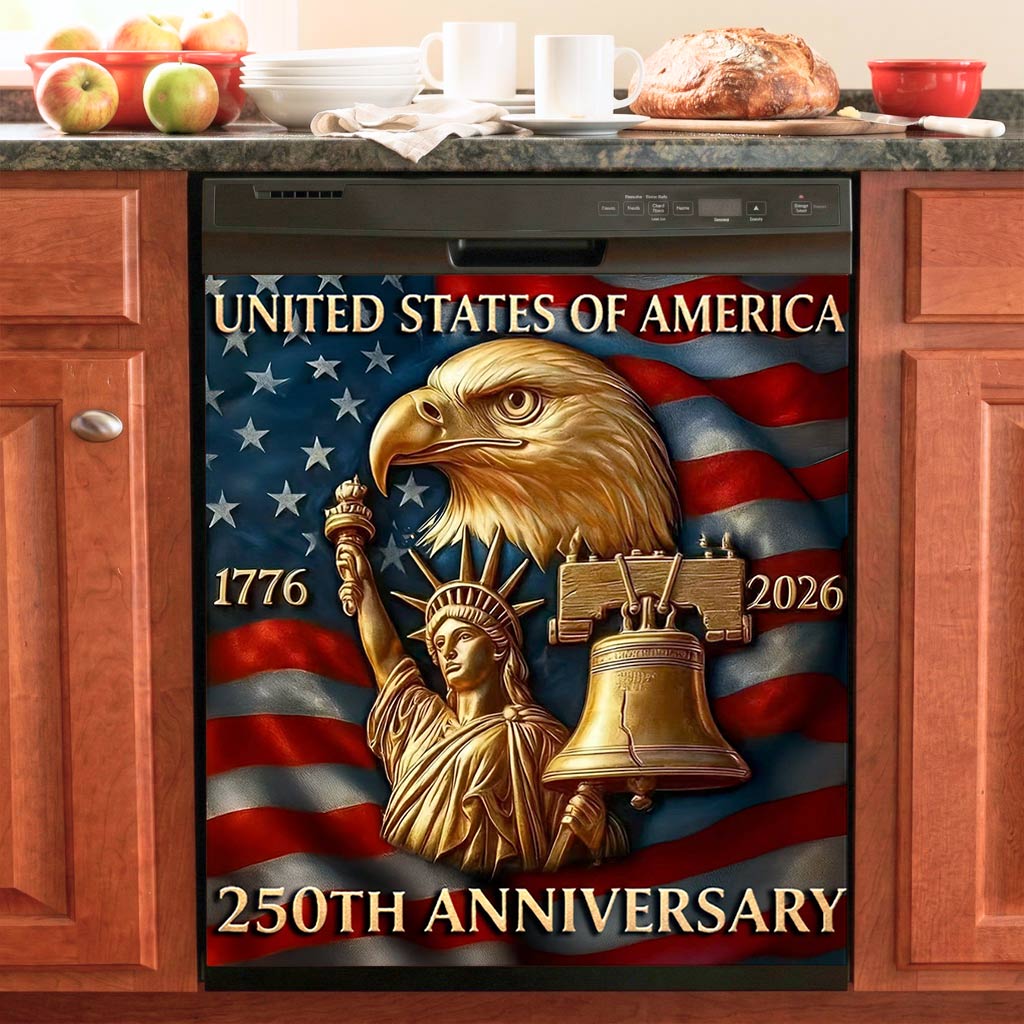 Lorva Magnetic Dishwasher Cover America 250th Anniversary