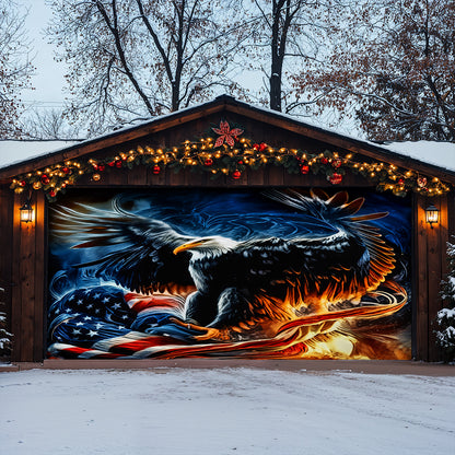 Lorva Garage Door Banner Decoration Majestic Eagle