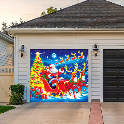 Lorva Christmas Garage Door Banner Decoration Merry Christmas