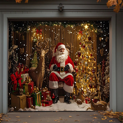 Lorva Christmas Garage Door Banner Decoration Cozy Home