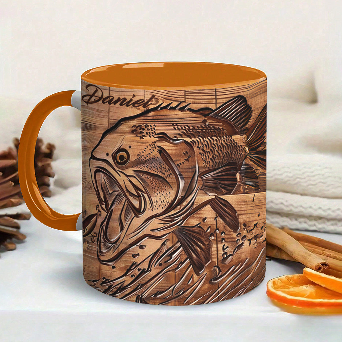Lorva Personalized Mug Stunning Largemouth Bass