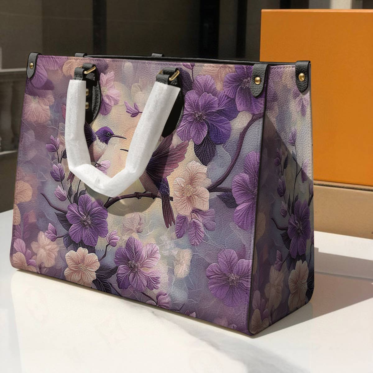 Lorva Leather Bag Ethereal Flutter