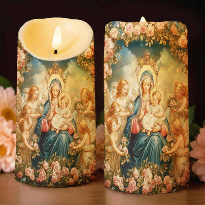Lorva LED Candle Halo Of Roses