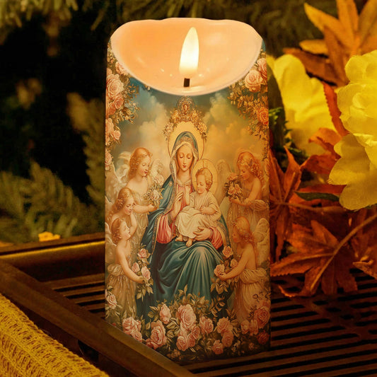 Lorva LED Candle Halo Of Roses