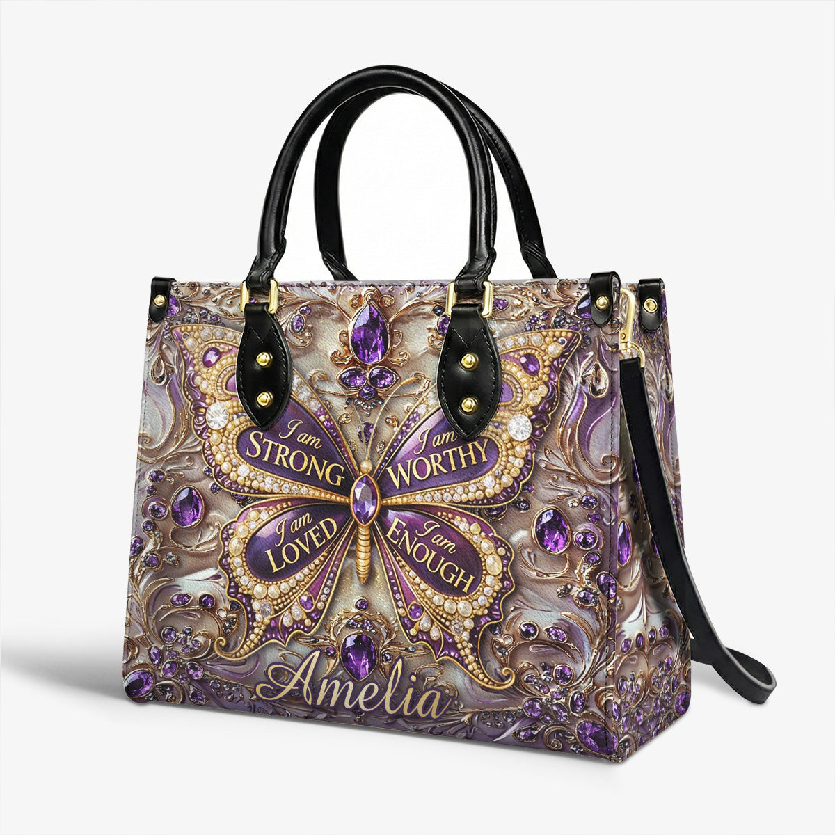 Lorva Personalized Butterfly I Am Strong