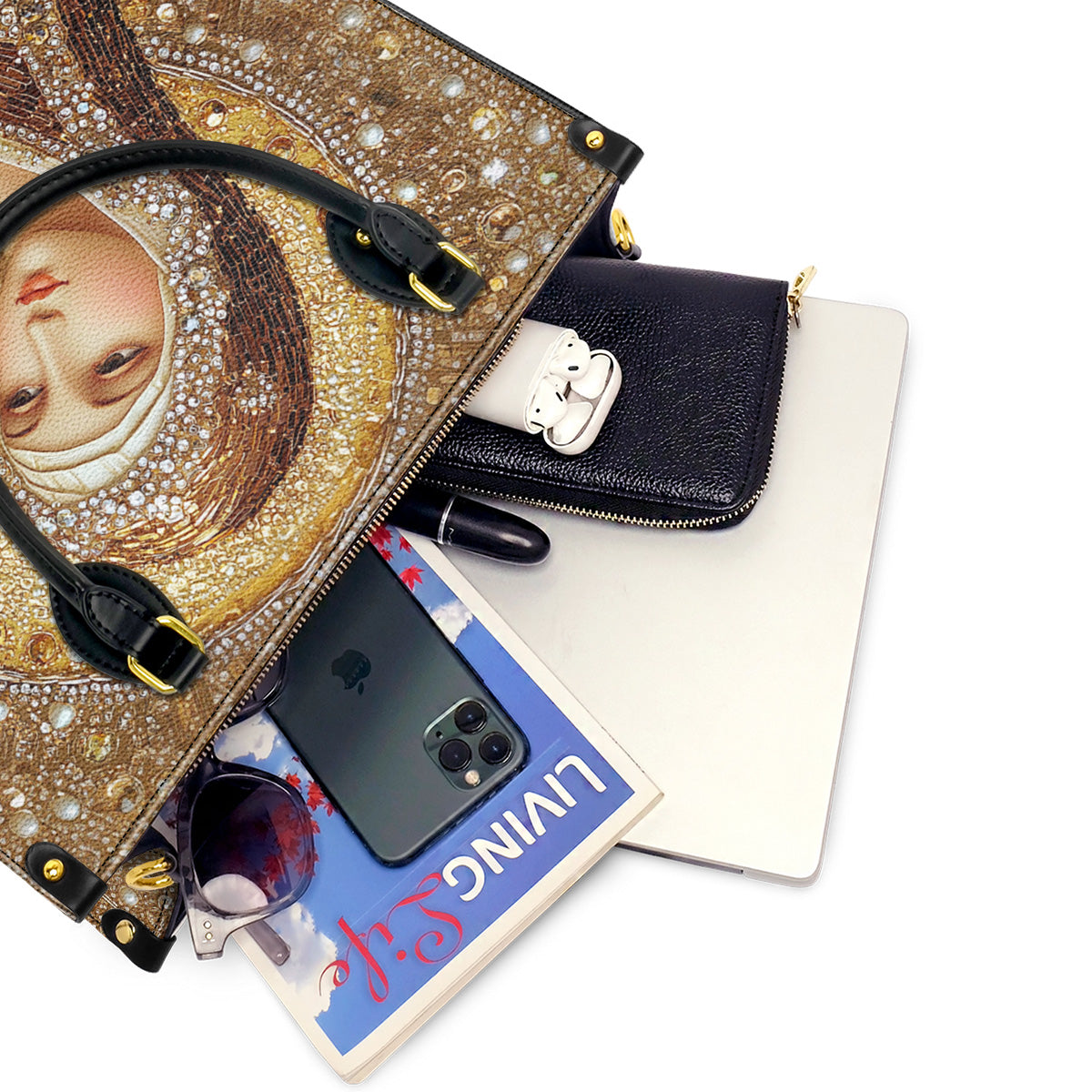 Lorva Personalized Leather Bag Holy Family