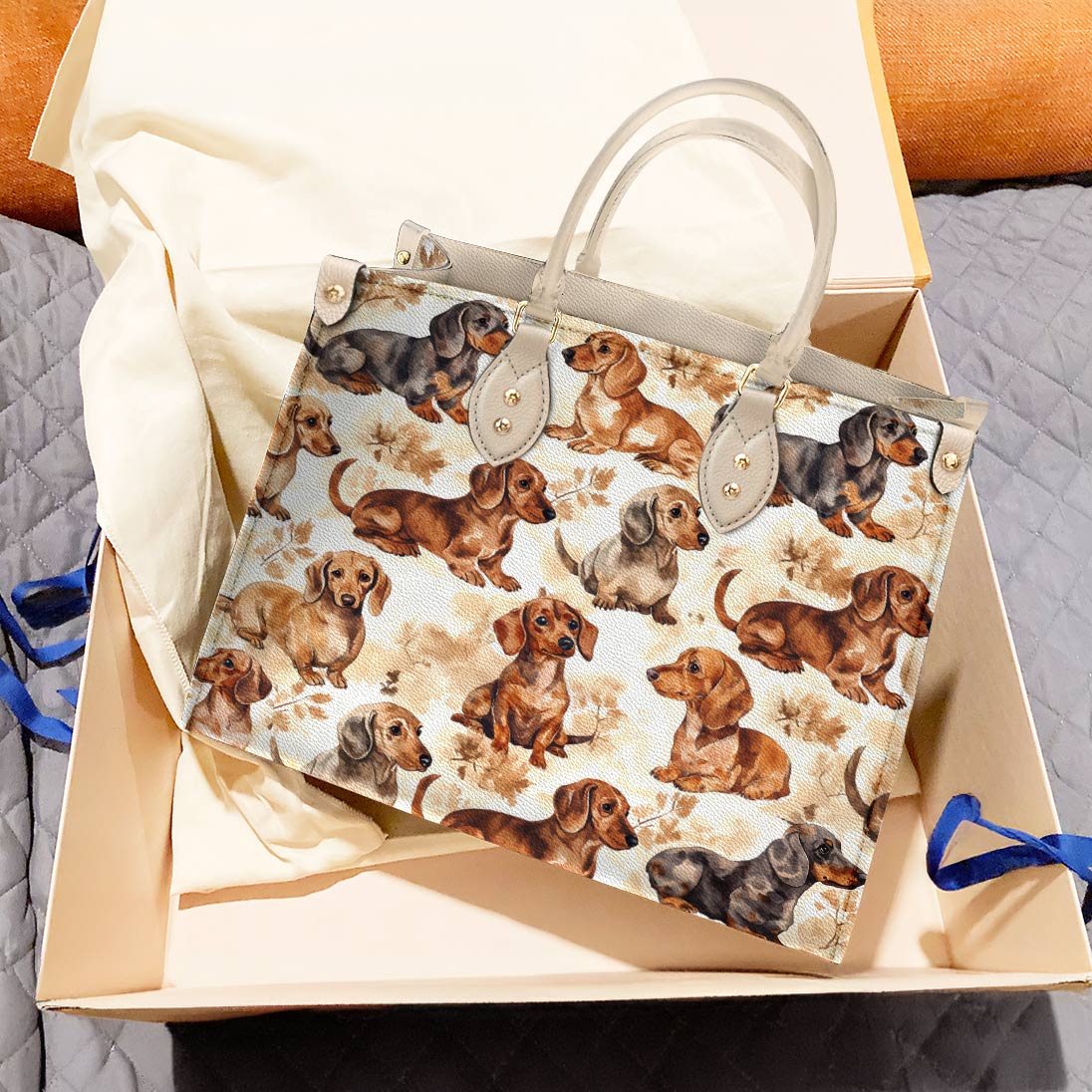 Lorva Dachshund Leather Bag Dachshund Dreams