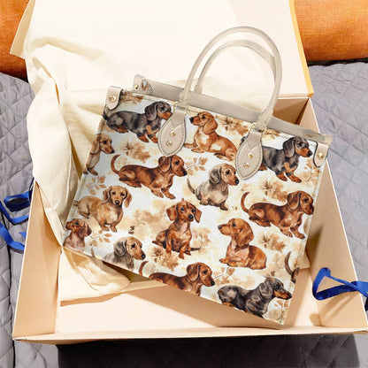 Lorva Dachshund Leather Bag Dachshund Dreams