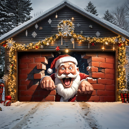 Lorva Christmas Garage Door Banner Decoration Hello