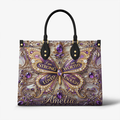 Lorva Personalized Butterfly I Am Strong