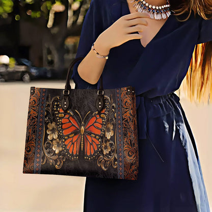 Lorva Butterfly Leather Bag Victorian Blaze