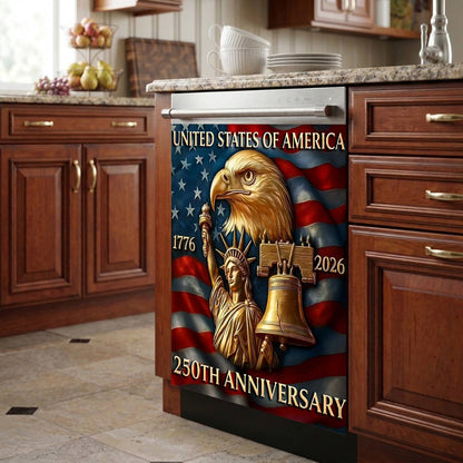Lorva Magnetic Dishwasher Cover America 250th Anniversary