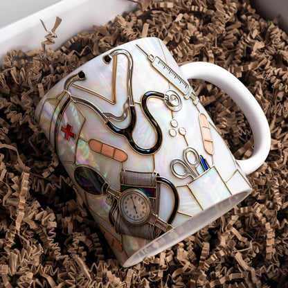 Lorva Nurse Mug Nursing Is A Work Of Heart