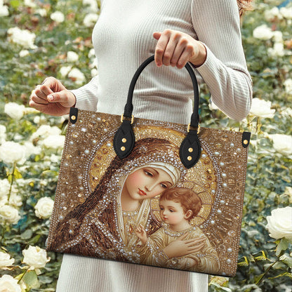 Lorva Personalized Leather Bag Holy Family