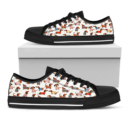 Lorva Dachshund Women's Low Top Shoes Amazing Stylish Dachshund