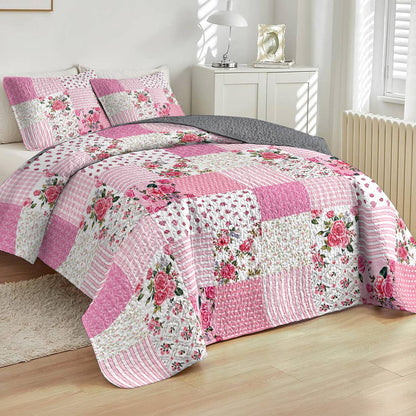 Lorva All Season Quilt 3-Piece Set Floral Dreams